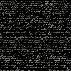 Blank Quilting Paris Nights Writing Black Cotton Fabric By The Yard