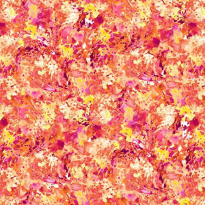 Studio E Geofetti Splash Pink Orange Yellow Cotton Fabric By The Yard