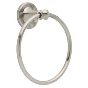 Delta SLV46-SN Silverton Towel Ring Satin Nickel Finish