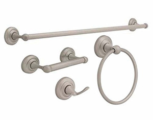 Franklin Brass Kelsie 4-Piece Bath Accessories Set Satin Nickel Finish