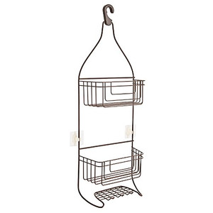 Franklin Brass 193295-CBZ IncrediGrip Bathroom Over-the-Showerhead Caddy for Shampoo, Conditioner, Soap, Classic Bronze