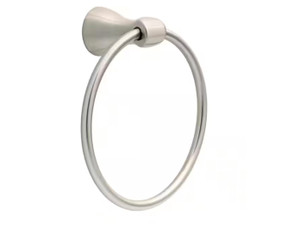 Delta FND46-BN Foundations Bath Towel Ring, Brushed Nickel Finish