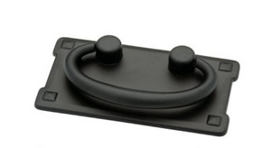 Liberty P62076BK 3" Mission Horizontal Bail Cabinet Drawer Pull Black Finish