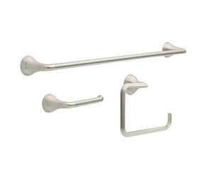 Delta ELD63-BN Eldren 3 Piece Bath Hardware Set Spot Shield Brushed Nickel Finish