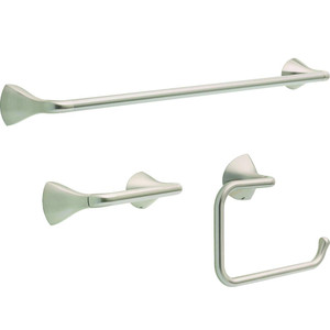 Delta LAM63-BN Lampard 3 Piece Bath Hardware Set Brushed NickelFinish