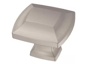 Liberty P45949C-SN 1 3/16" Scalloped Footing Cabinet Knob Satin Nickel Finish