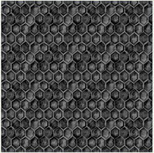 Blank Quilting Show Me The Honey Honeycomb Black Cotton Fabric By The Yard