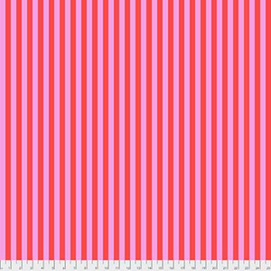 Free Spirit Tula Pink PWTP069 All Stars Tent Stripe Poppy Cotton Fabric By Yard