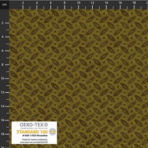 Stof European Quilting Fillippa's Line Oblong Dots Khaki Fabric By Yd