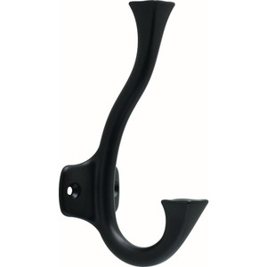 Liberty B38559-FB Pillowed Square Matte Black Coat, Hat, Robe Hook