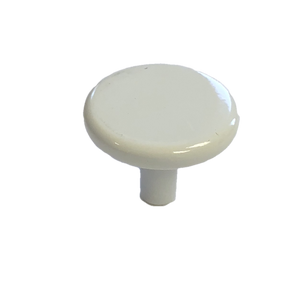 Liberty 085-03-0282 1 1/8" White Round Cabinet & Drawer Knob