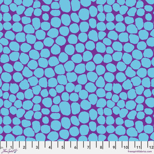 Free Spirit Kaffe Fassett Collective Brandon Mably Jumble Cobalt Fabric By Yd