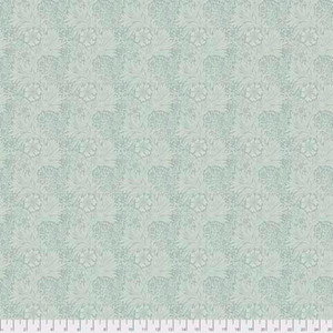 Morris & Co. Kelmscott PWWM006 Marigold Aqua Cotton Fabric By Yd