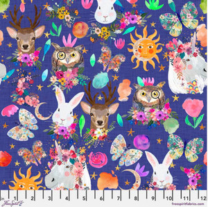 Free Spirit Mia Charro Magic Friends Happy Friends Violet Cotton Fabric By Yard