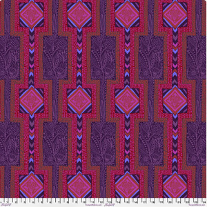 Free Spirit Anna Maria Horner Brave Labyrinth Ruby Cotton Fabric By The Yard