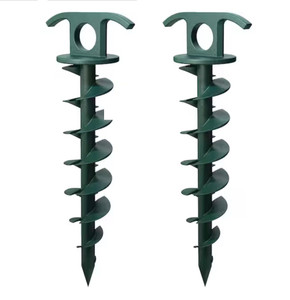 Vortex ANCPS10-HSG Plastic 10" Spiral Anchor Green 2 Pack