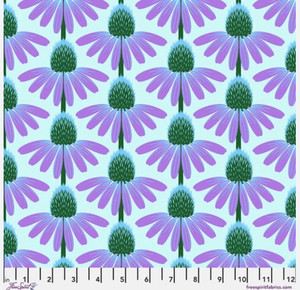 Anna Maria Horner Love Always, AM Echinacea Grape Cotton Fabric By Yd