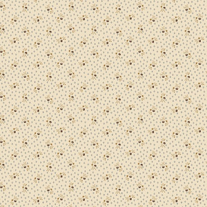 Henry Glass Scraps Of Kindness Tossed Flowers Cream Cotton Fabric By The Yard