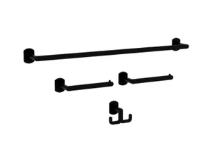 Franklin Brass GRNV64-MB Granville 4 Piece Bath Set Matte Black Finish