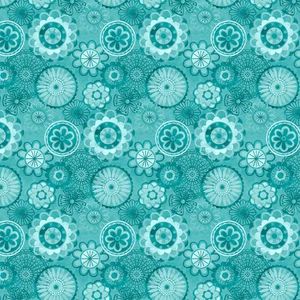 Blank Quilting Joy of Color Tonal Medallions Teal Cotton Fabric By Yard