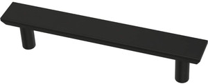 Franklin Brass P40845K-FB 3 3/4" Matte Black Simple Chamfered Cabinet Pull 5 Pk