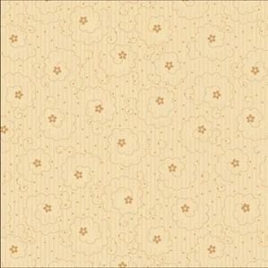 Henry Glass Linen Closet Flower & Dot Cream Cotton Fabric By The Yard