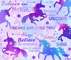 Henry Glass Unicorn Dreams Unicorn Silhouettes Pink Fabric By Yard
