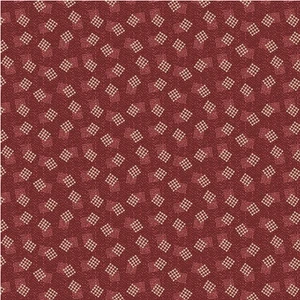 Blank Quilting Abby's Treasures Patchwork Squares Red Cotton Fabric By Yard