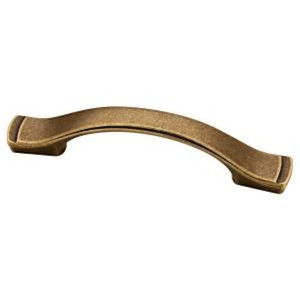 P18949-ABT Dual Mount 3" & 3 3/4" Cabinet Drawer Pull Tumbled Antique Brass