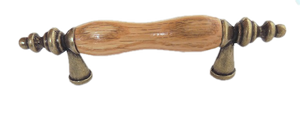 P50030C-ABO-C Antique Brass Oak 3" Design Cabinet Drawer Pull P50030C-ABO-C Antique Brass Oak 3" Design Cabinet Drawer Pull