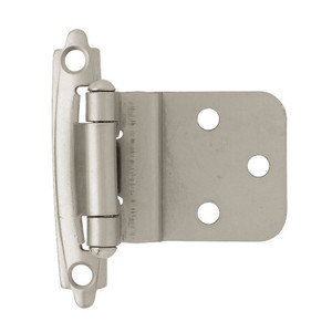 H0104AL-SN 3/8" Self Closing Inset Hinge Satin Nickel Pack of 2 H0104AL-SN 3/8" Self Closing Inset Hinge Satin Nickel Pack of 2