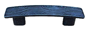P15096C-PEO 3" & 3 3/4" Squiggly Waves Old World Pewter Cabinet Drawer Pull P15096C-PEO 3" & 3 3/4" Squiggly Waves Old World Pewter Cabinet Drawer Pull