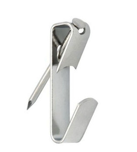 129692 Pack of Picture Hangers Chrome 10# Pack of 10