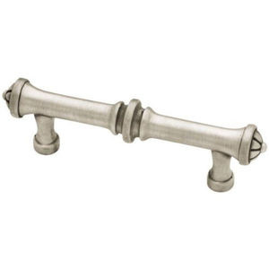 PN1293Y-BSP  3" French Tassel Cabinet Drawer Knob Pull Brushed Satin Pewter