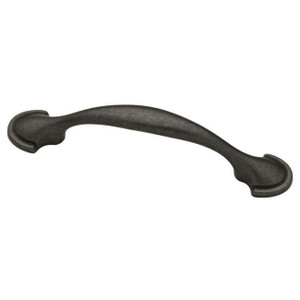 P39955-SI  3" Spoon Foot Soft Iron Cabinet Drawer Knob Pull