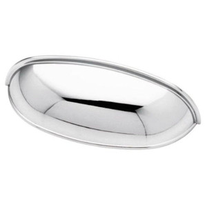 PN1053L PC Polished Chrome 2 1/2" & 3" Cup Style Cabinet Drawer Pull