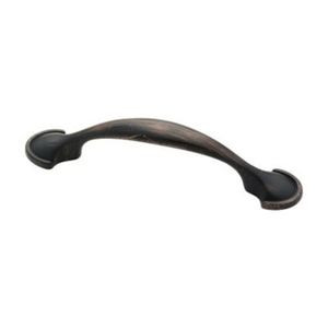 P39955L-VBC Bronze w/ Copper 3" Half Foot Cabinet Drawer Pull 10 Pack