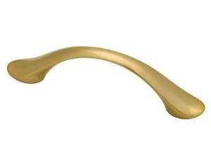 Liberty 085-03-0054 Soft Brass Dual Mount Vuelo Drawer Pull 2 Pack