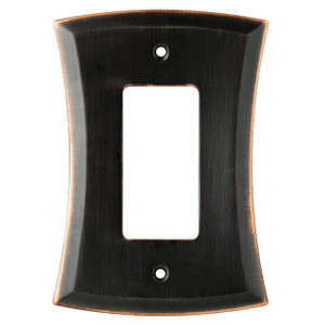 W20821-VBC Ivorten Bronze & Copper Single GFCI Outlet Cover Wall Plate