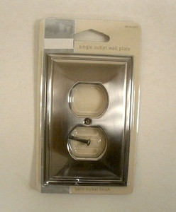 085-03-0527 Beverly Satin Nickel Single Duplex Cover Plate