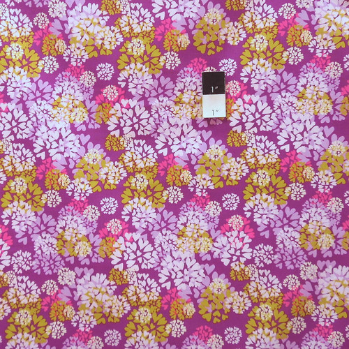 Nel Whatmore PWNW044 Memory Lane Agapanthus Purple Cotton Fabric By Yard