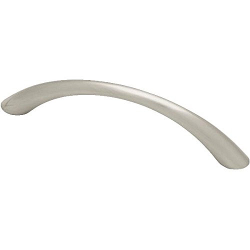 P11896L-SN 3 3/4" Satin NIckel Tapered Bow Cabinet Drawer Pull 2 Pack