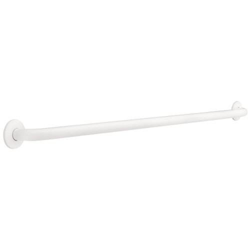 5748W 48" Grab Bar Concealed Mount White 1 1/4" OD