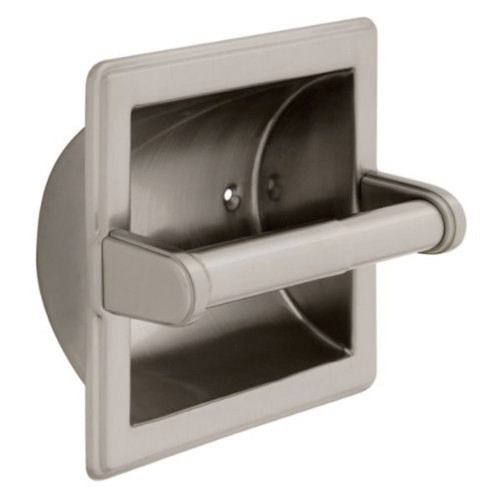 Franklin Brass 9097SN Jamestown Bath Recessed Toilet Paper Holder Satin Nickel Finish