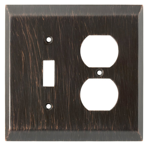 126391 Venetian Bronze Stately Single Switch / Duplex Cover Wall Plate