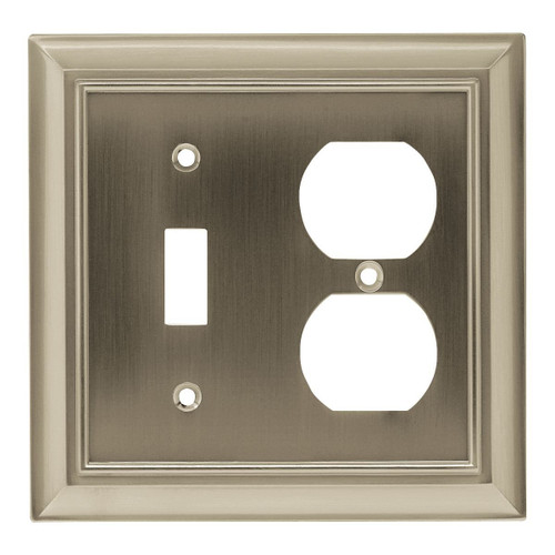 64171 Satin Nickel Architect Single Switch / Duplex Cover