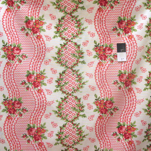 Verna Mosquera PWVM133 Indigo Rose Blossom Time Vanilla Cotton Fabric By Yd