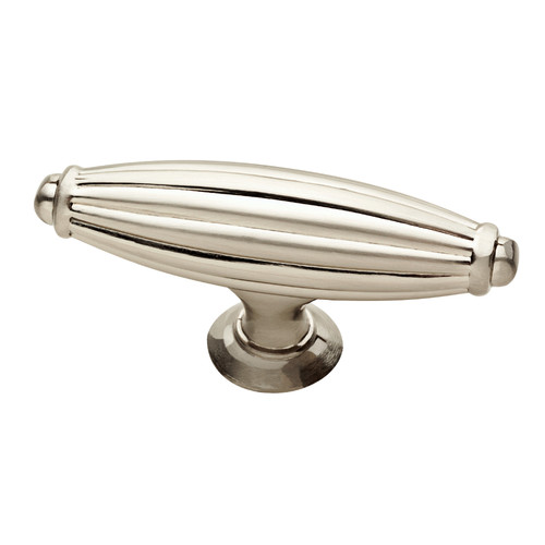 P33782W-SN 2 1/2" Satin NIckel Traditional Fluted Cabinet Drawer Knob