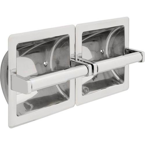 Commercial 44970-ST Stainless Steel Recessed Double Toilet Tissue Dispenser