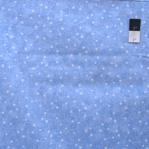 Fabric Traditions Calico Small Star Lt Blue Cotton Quilting Fabric By Yard